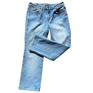 AURA Light Wash Straight Leg Jeans Size 10P